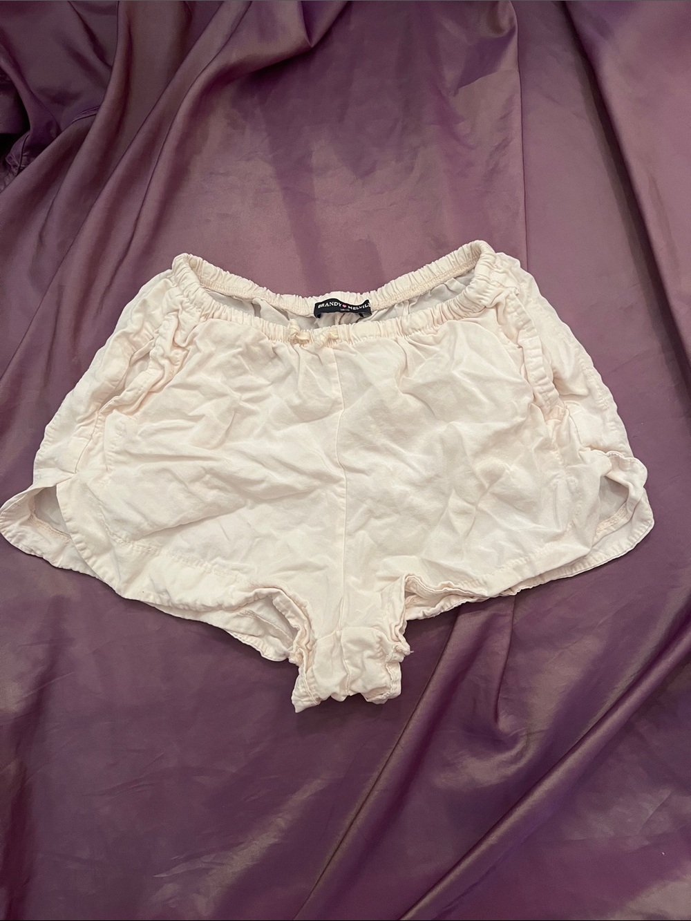 Brandy Melville Pale Pink Cozy Lounge Shorts